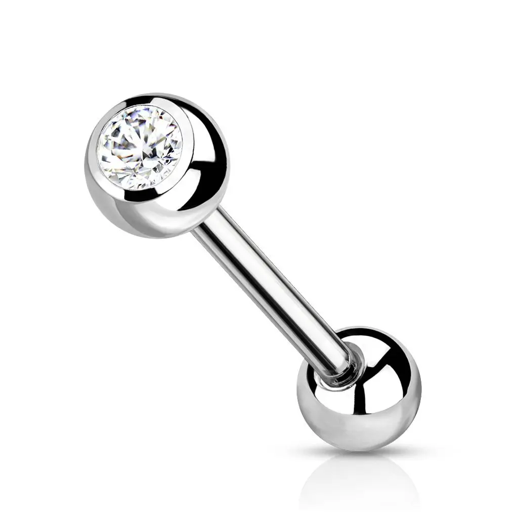 Piercing do jazyku TITAN (čirá) - TIT1017-C