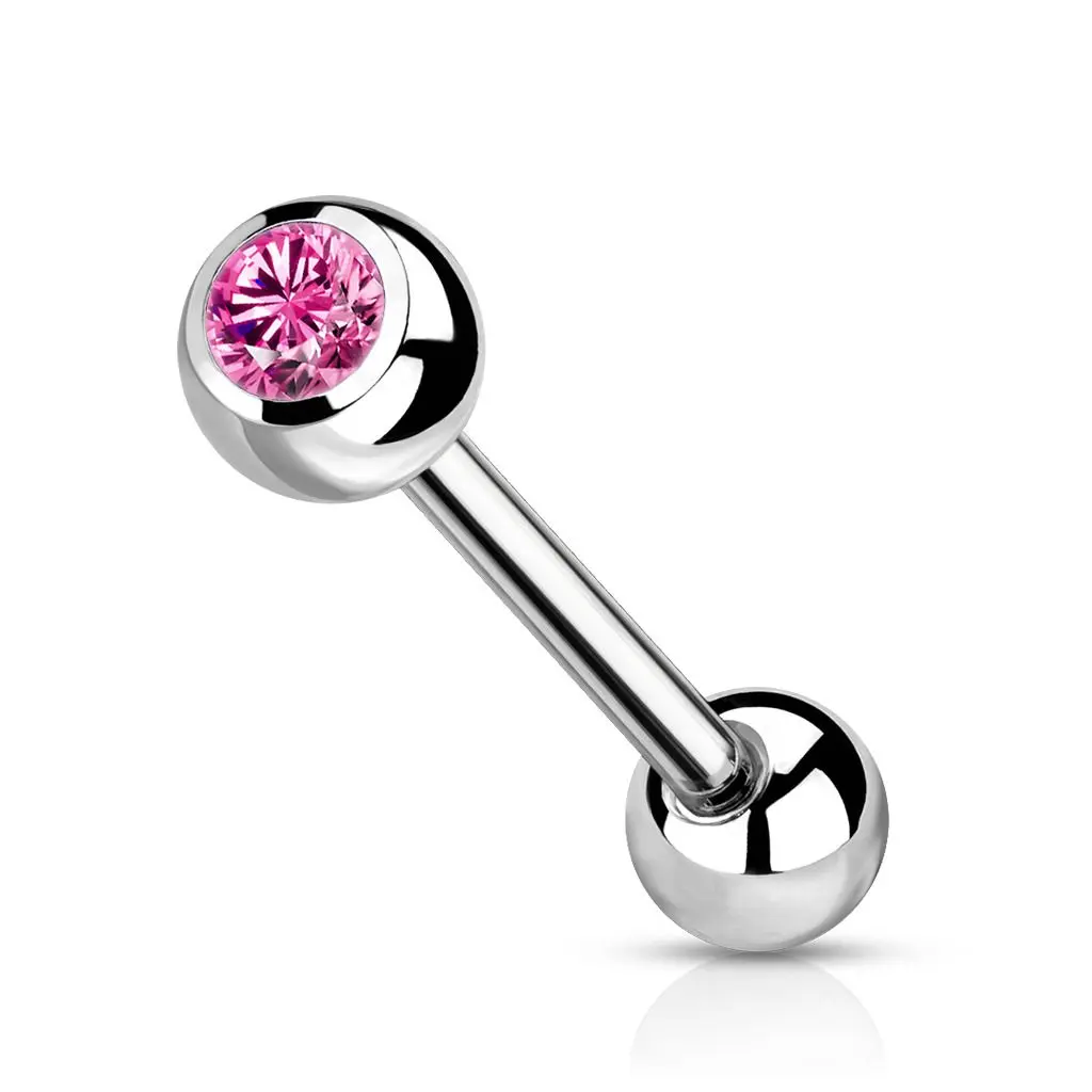 Piercing do jazyku TITAN (růžová) - TIT1017-P