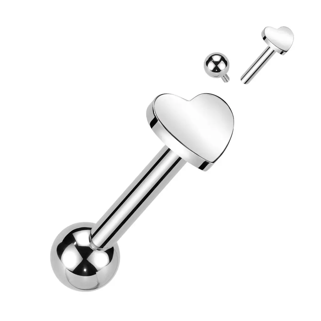 Cartilage piercing TITAN srdíčko (1,2 x