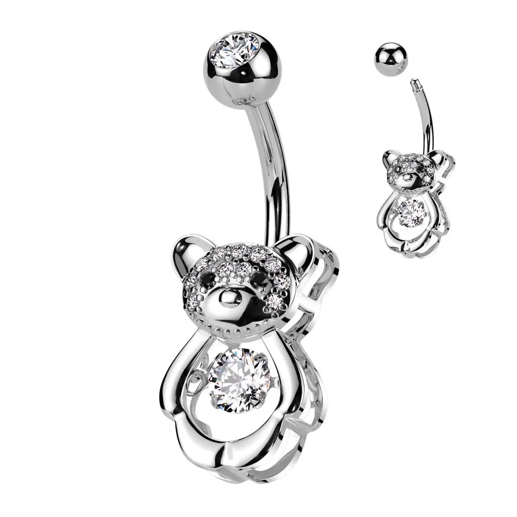 Piercing do pupíku - medvídek
