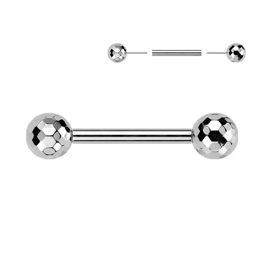 Piercing do jazyka titan PUSH IN, 1,6 x 16 mm - TIT1316-16165