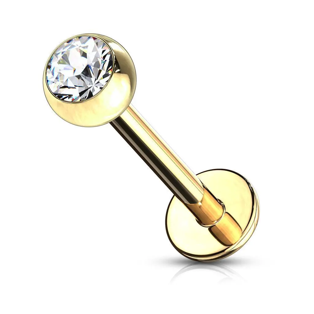 MARRE Pozlacený piercing do brady - labreta 1,2 x