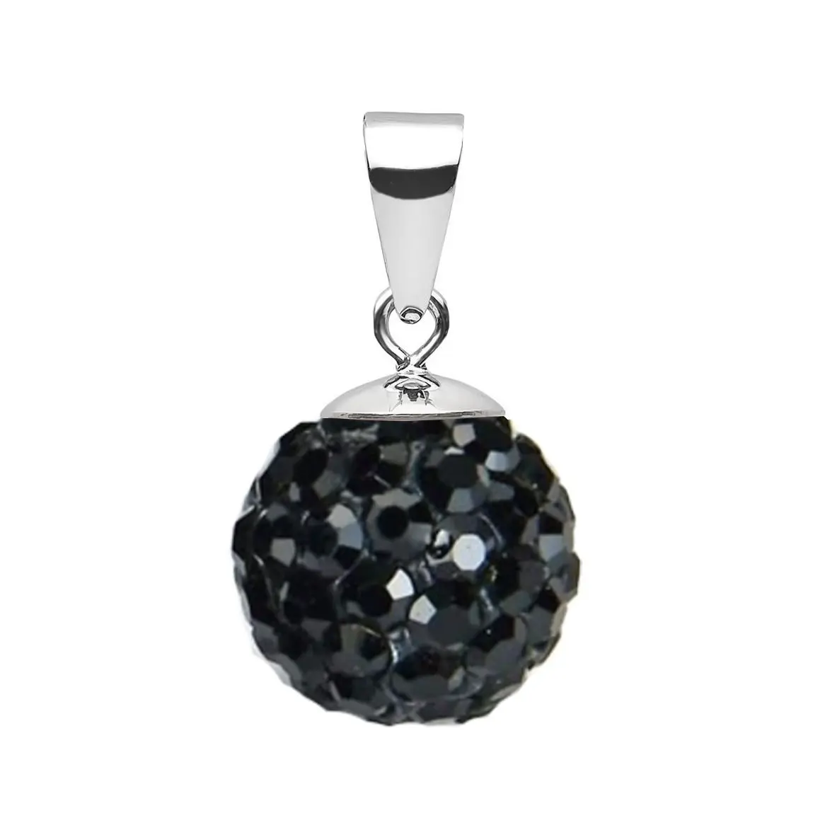 NUBIS Stříbrný přívěsek s krystaly Crystals from Swarovski Black Jet - NBS002-BJ