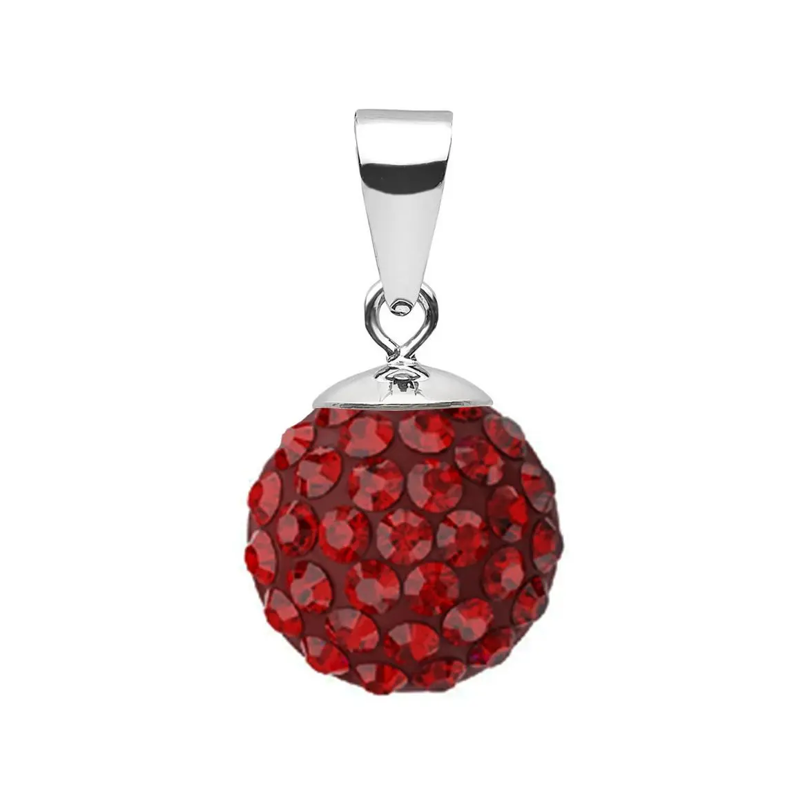 NUBIS Stříbrný přívěsek s krystaly Crystals from Swarovski Siam - NBS002-SI