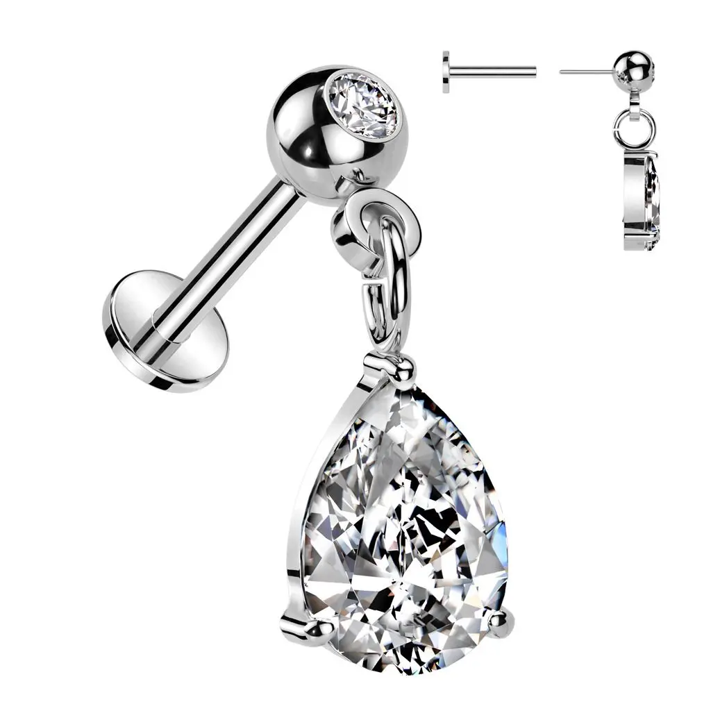 S4U Piercing do brady visací - PUSH IN labreta - LB1128