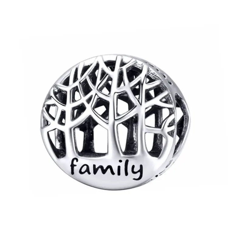 NUBIS Stříbrný přívěsek korálek family - NB-8198