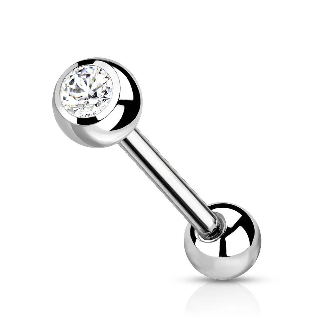 Cartilage piercing TITAN čirý 1,2 x