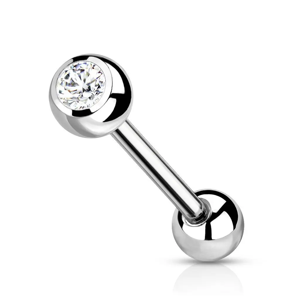 Piercing do jazyku TITAN čirý 1,6 x