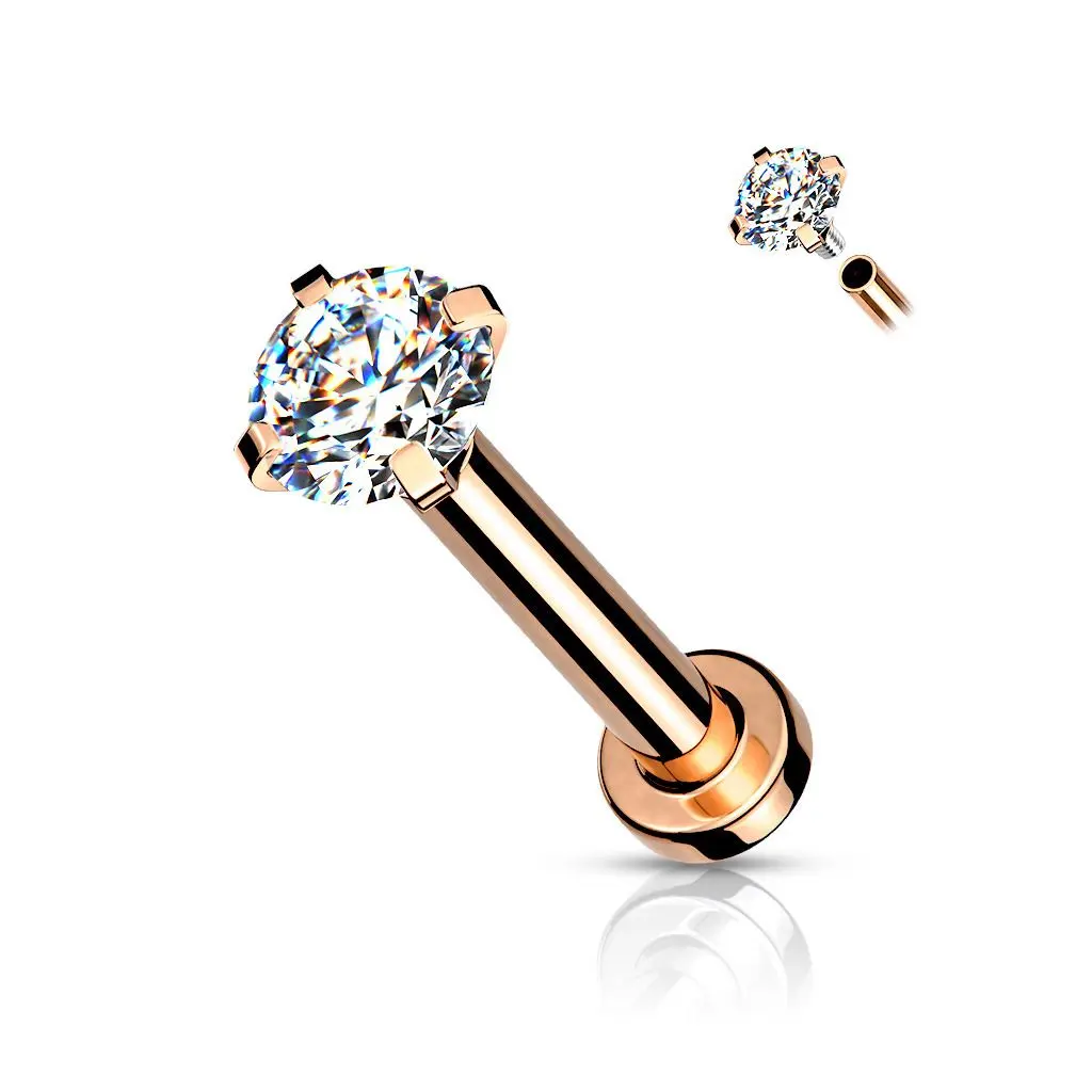 S4U Piercing do brady / cartilage / tragus 1,2 x 8 mm (2 mm) - LB1043C-12082