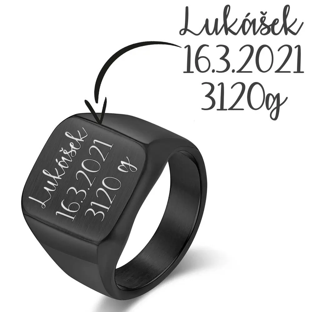 S4U Personalizovaný ocelový prsten