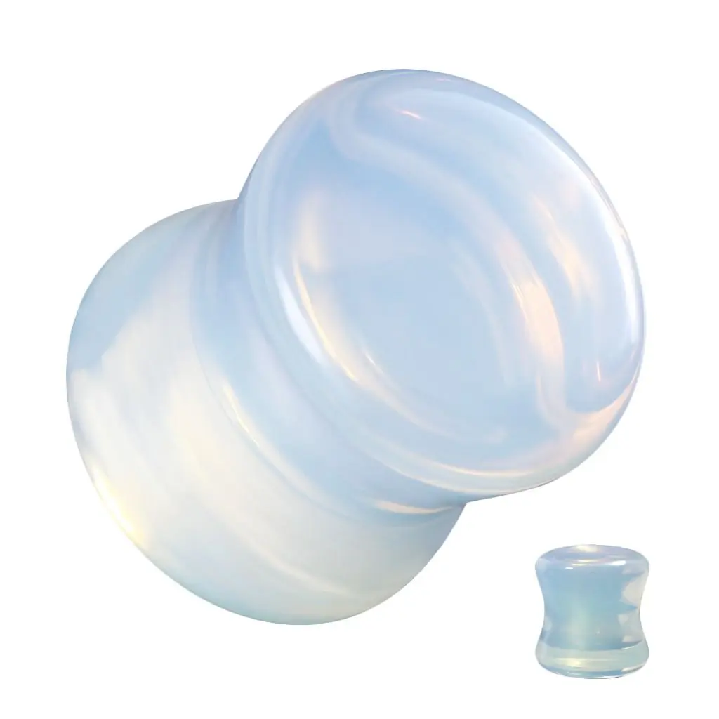 MARRE Plug do ucha mléčný opalit (8 mm) - PL002-08