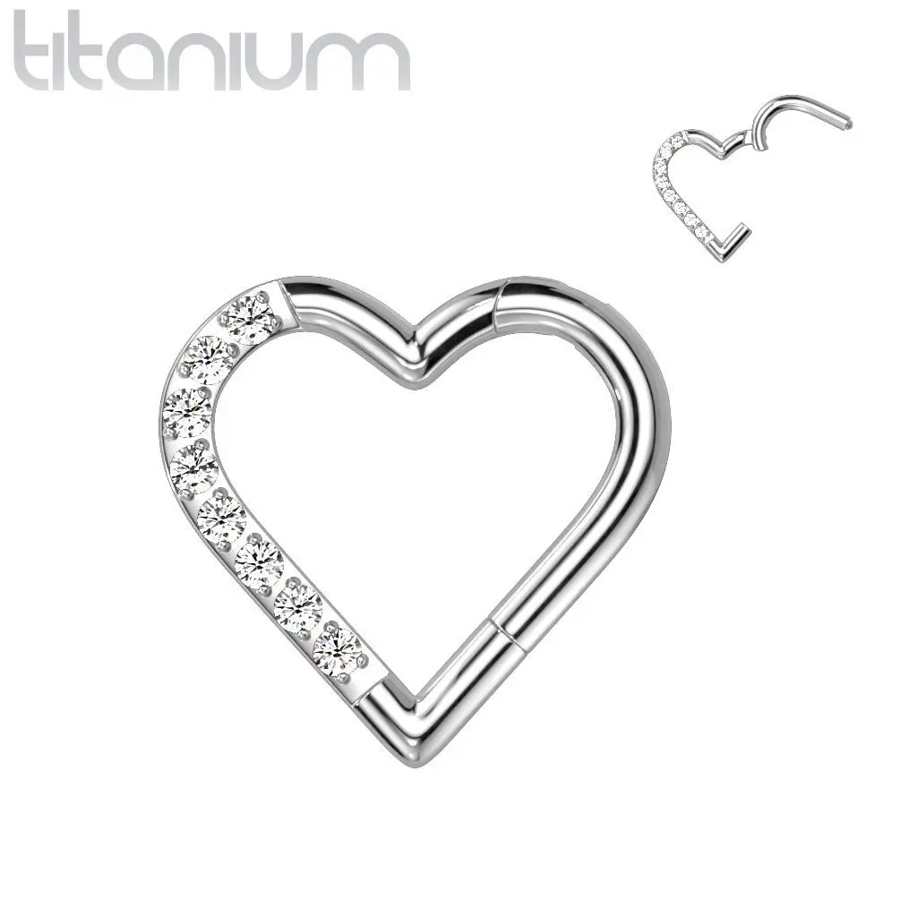 Segment kruh - helix / cartilage / tragus / septum piercing TITAN, 1,2 x