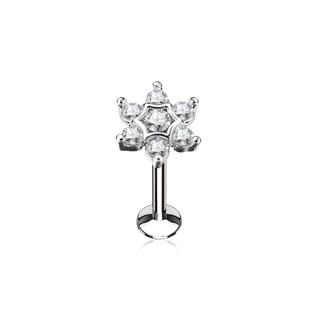 MARRE Piercing do brady  labreta kytička 1,2 x 8 mm - LB1039C-1208