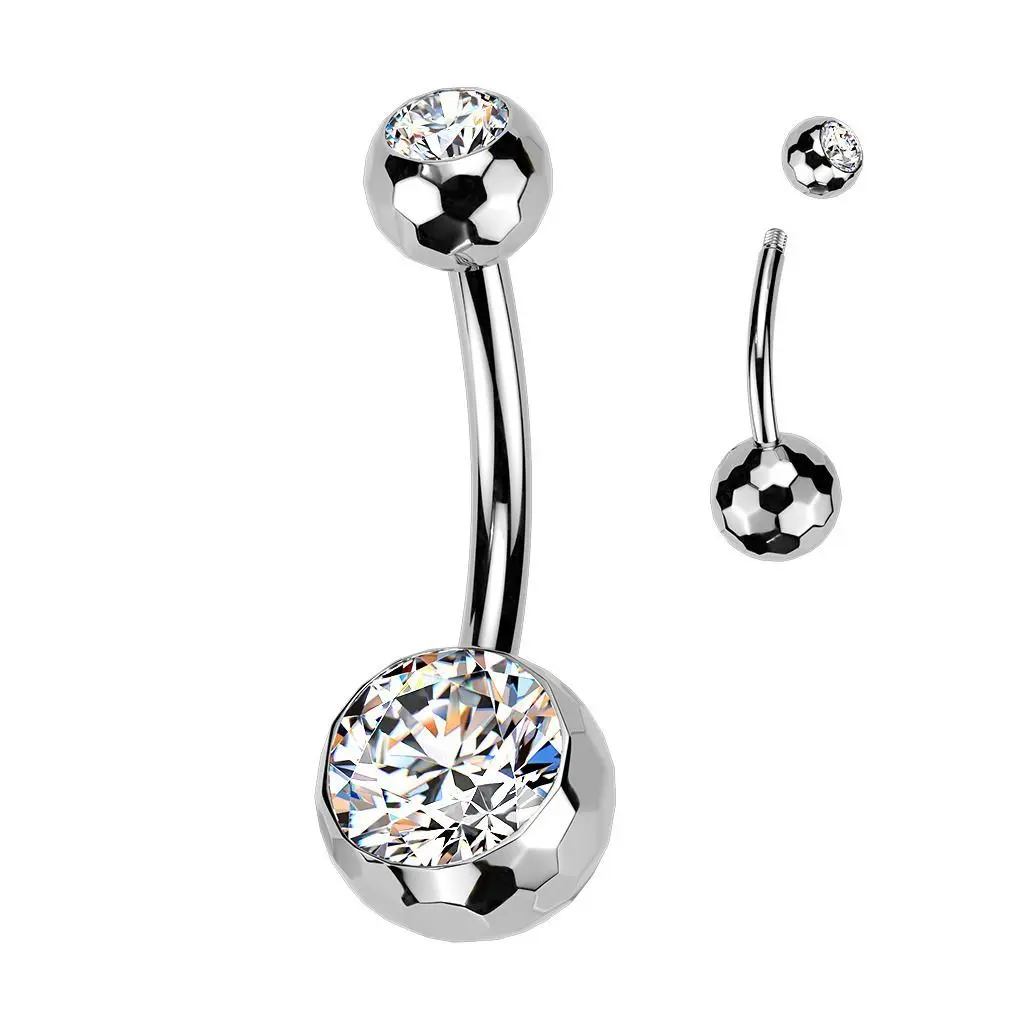 MARRE Piercing do pupíku banánek - TITAN (1,6 x 10 mm)