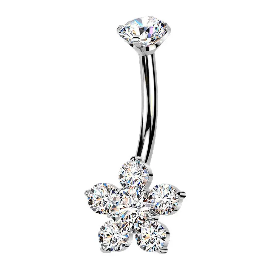 MARRE Piercing do pupíku kytička - TITAN - TIT1600