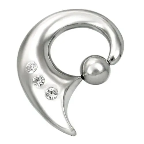 Piercing maxi kruh se zirkony