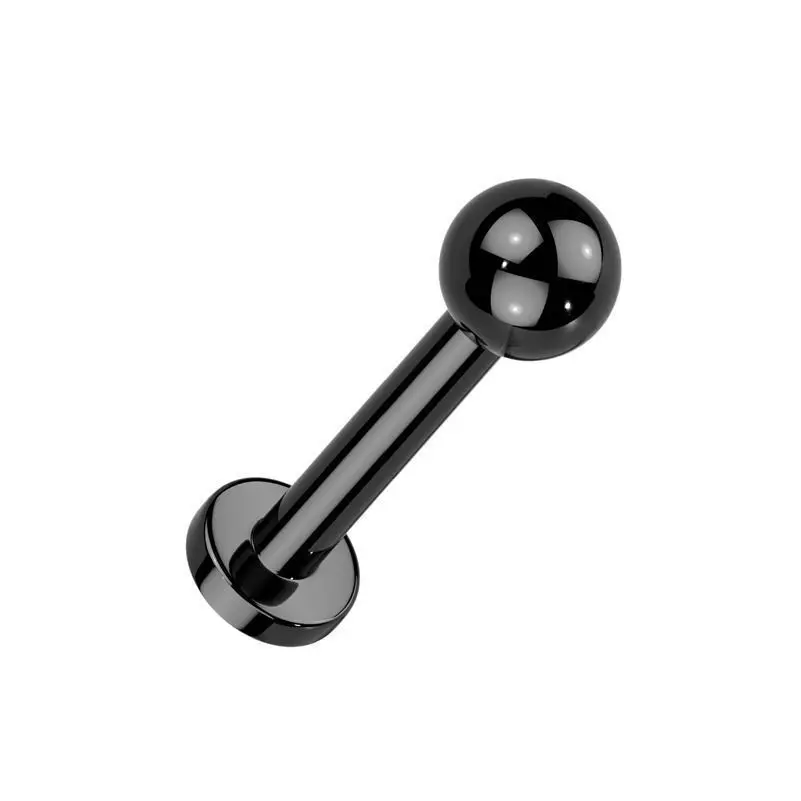 MARRE Piercing do brady - labreta černá (1,6 x 8 mm)