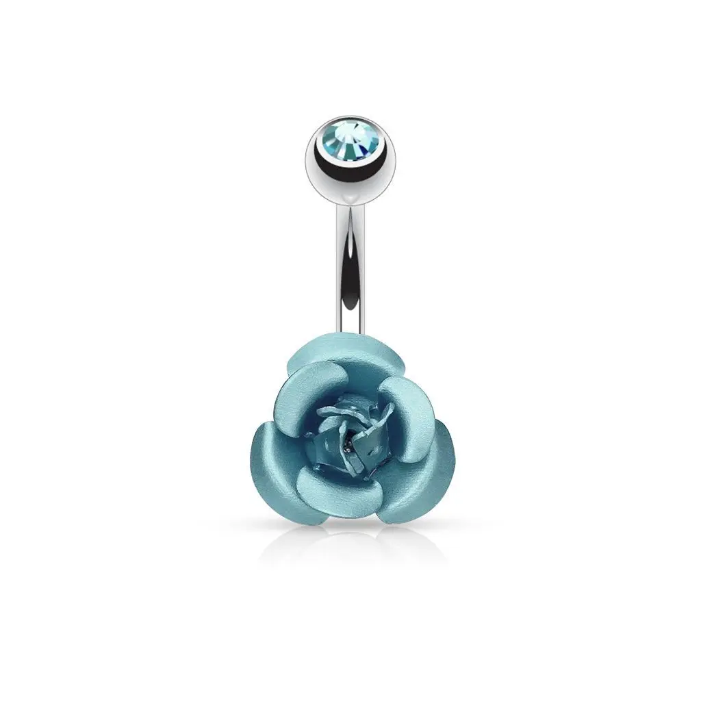 Piercing do pupíku - růžička