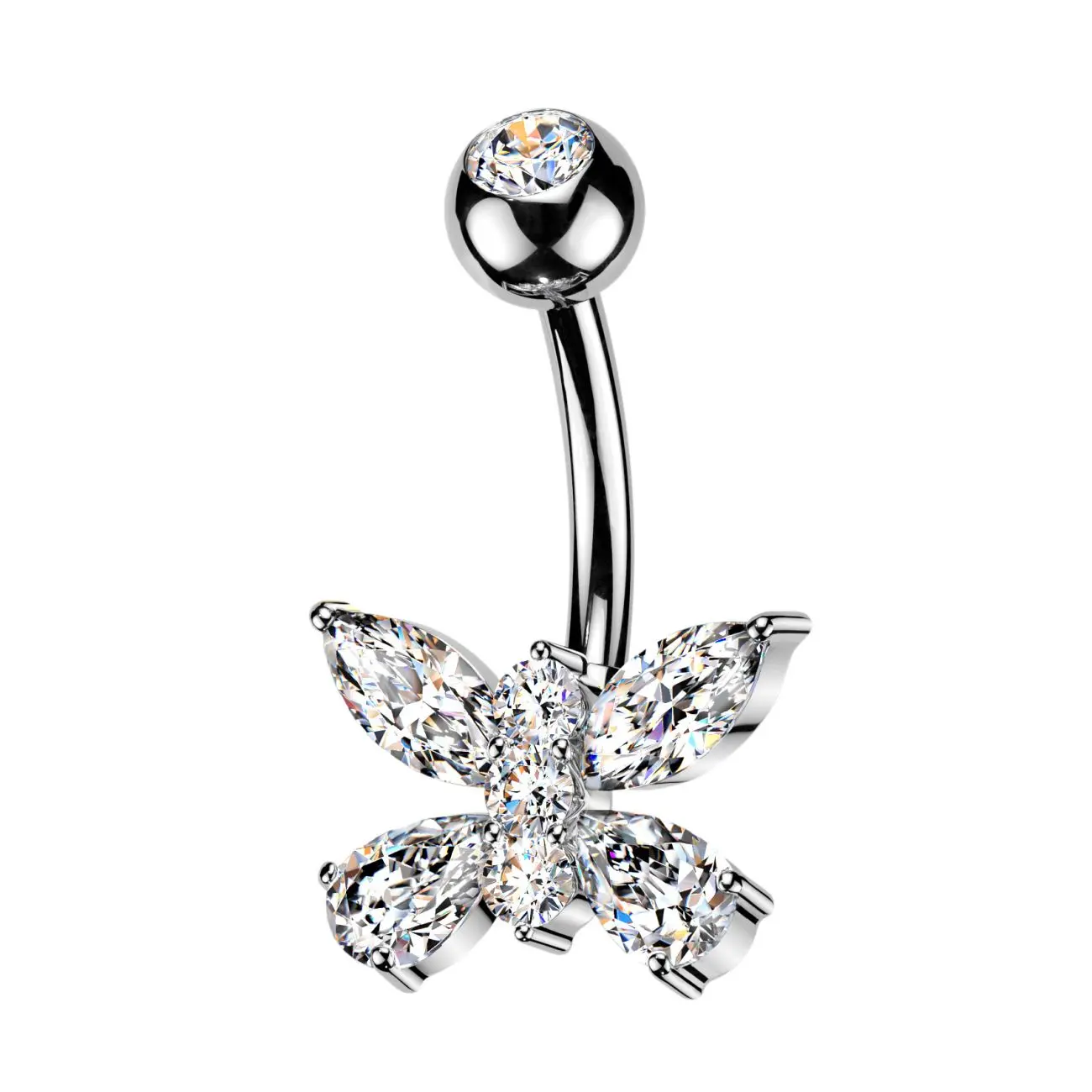 MARRE Piercing do pupíku motýl - WP0121