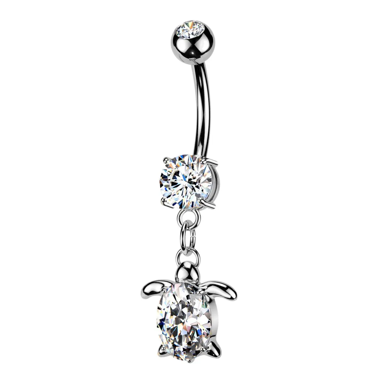 MARRE Visací piercing do pupíku želvička - WP0142