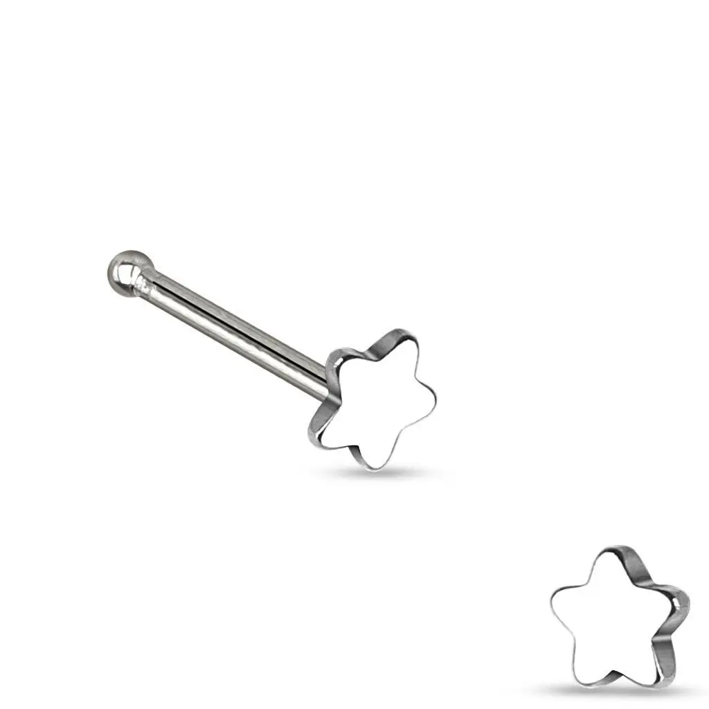 Piercing do nosu - hvězda - N01159
