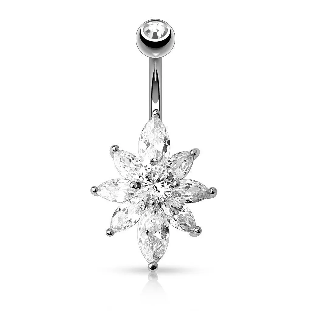 Piercing do pupíku kytička