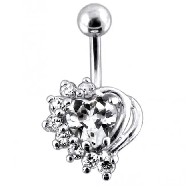 S4U Stříbrný piercing do pupíku