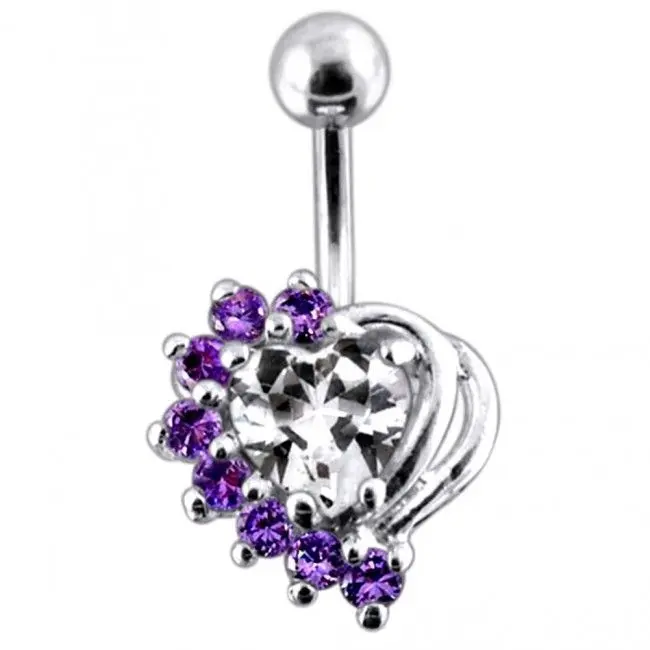 S4U Stříbrný piercing do pupíku