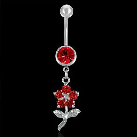 Piercing do pupíku kytička LPLJ198