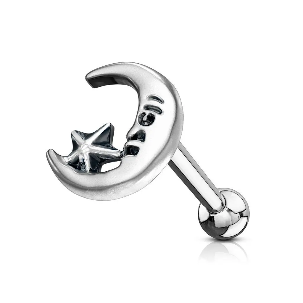 Cartilage piercing do ucha - měsíc - CP1037