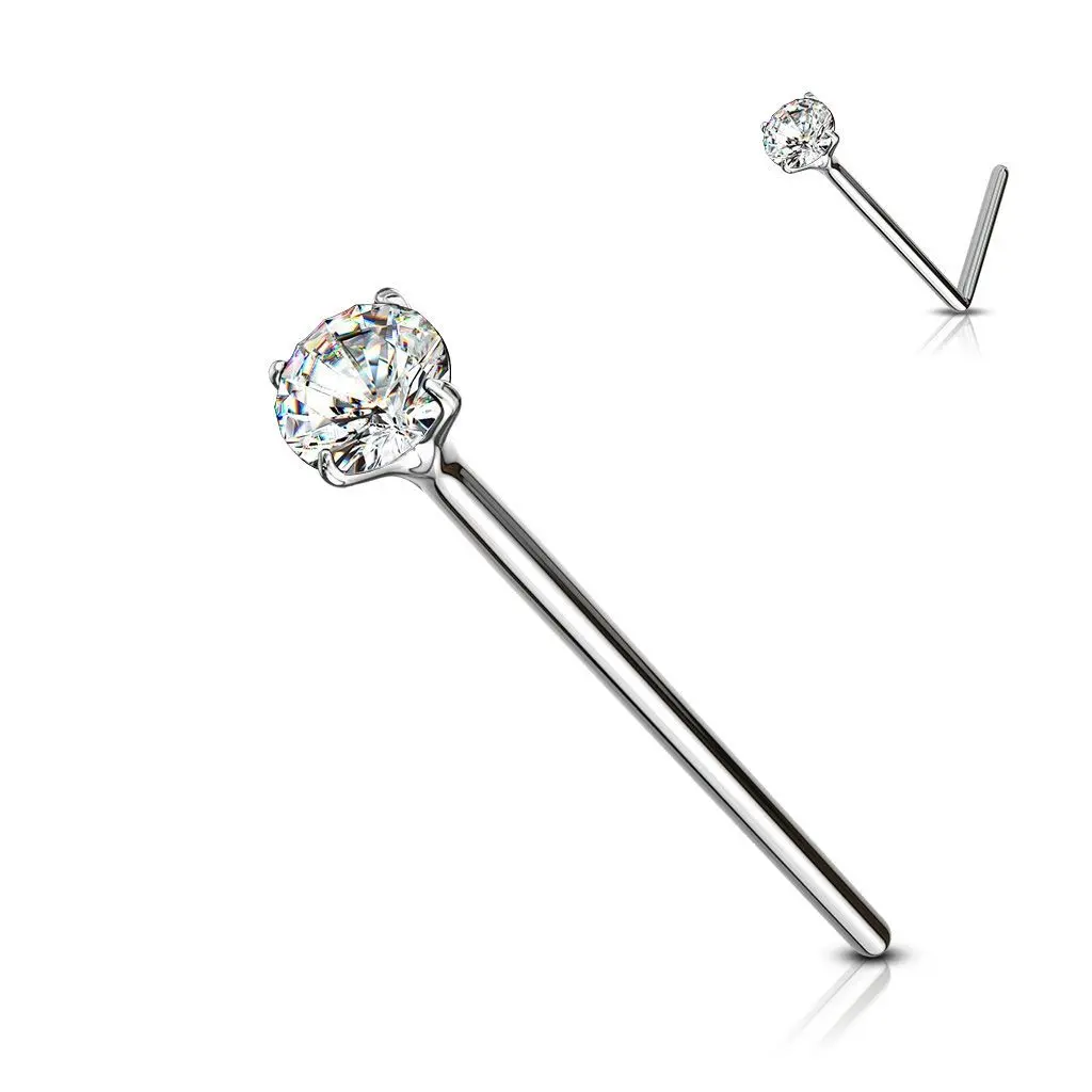 Variabilní piercing do nosu (čirá) - N01079-C