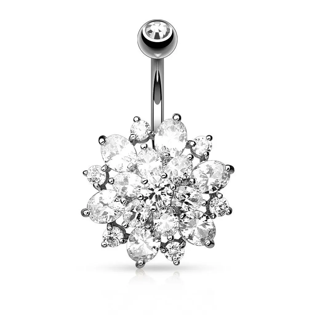 Piercing do pupíku kytička