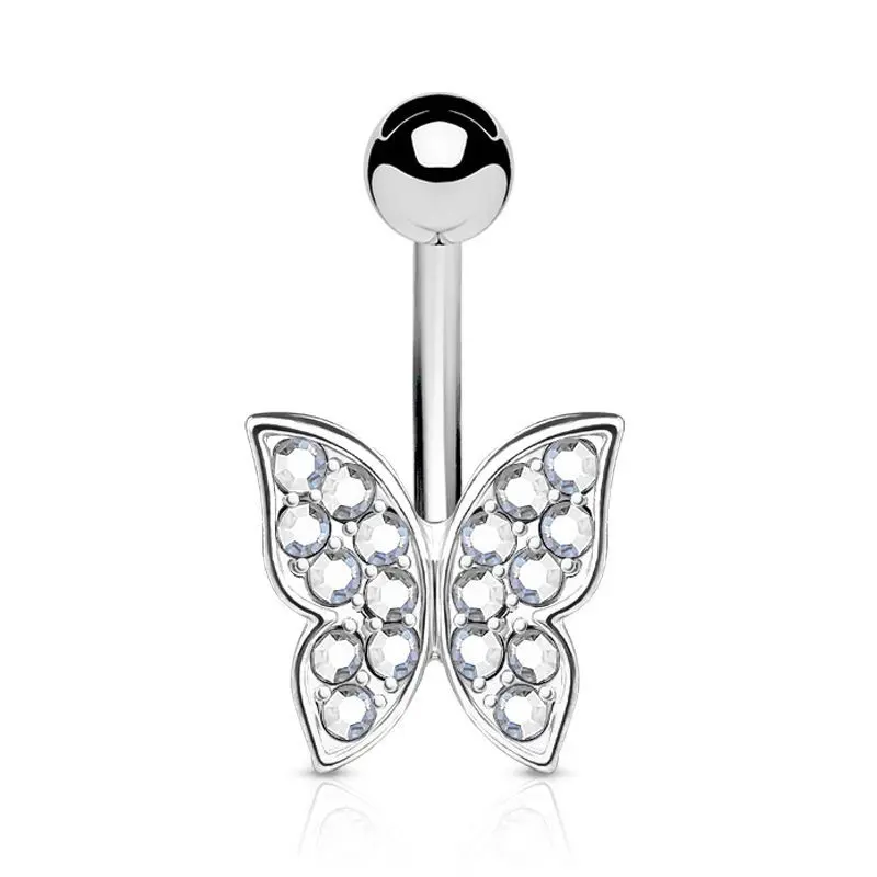 Piercing do pupíku - motýlek