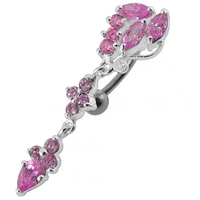 S4U Stříbrný piercing do pupíku