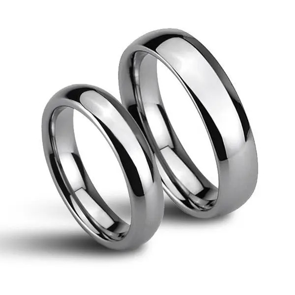 NUBIS NWF1025 4+6mm Wolframové snubní prsteny - pár - NWF1025-6,NWF1025-4