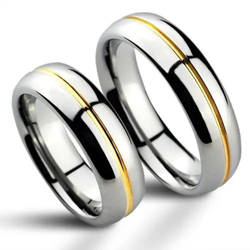 NUBIS NWF1027-SL Wolframové snubní prsteny - pár