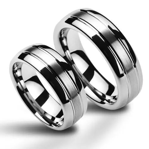 NUBIS NWF1040 Wolframové snubní prsteny - pár