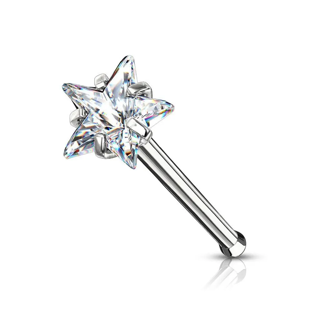 Piercing do nosu hvězdička