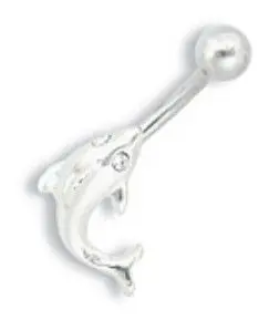 Piercing banánek chirurgická ocel Delfín PP008