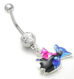 Piercing do pupíku rybička PPMN1046