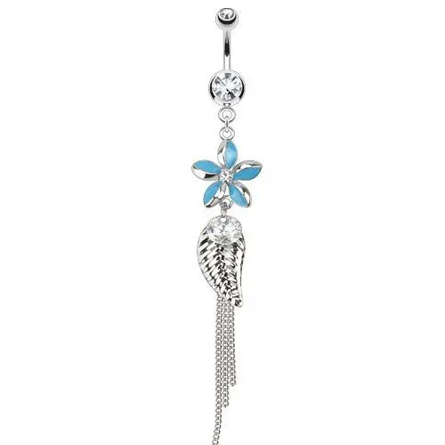 Piercing do pupíku květina HWNAL13258