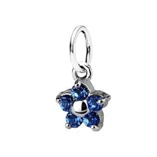 S4U Dětský přívěsek kytička, Crystals from SWAROVSKI, barva: Sapphire - CS3500-SF