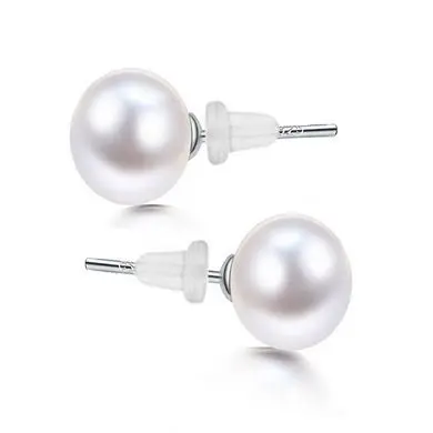 S4U Stříbrné náušnice - přírodní perly 7,5 mm - AL0018