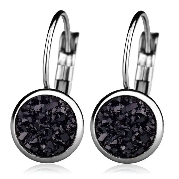 S4U Ocelové náušnice, BLACK - NBA001-BK