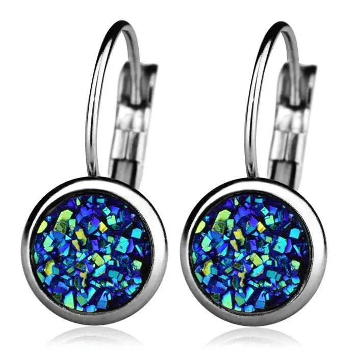 S4U Ocelové náušnice, BLUE GREEN - NBA001-BG