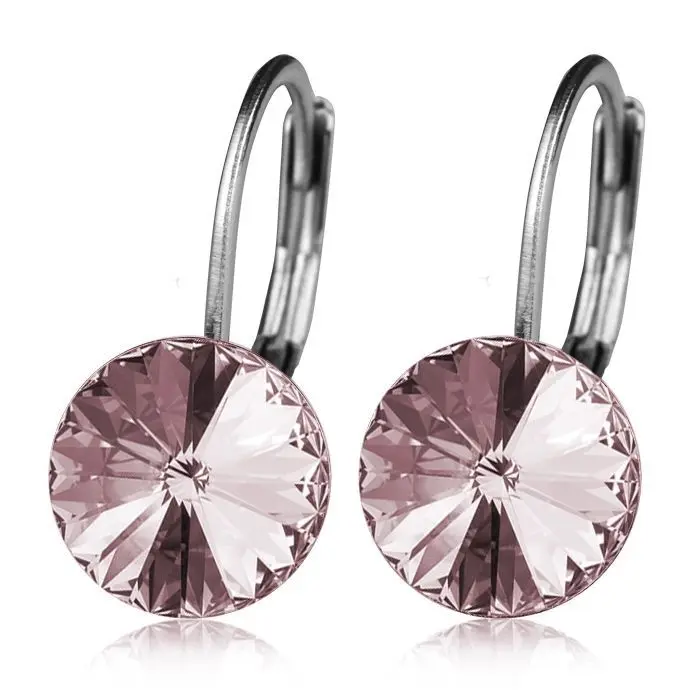 S4U Ocelové náušnice - Light Pink, 8 mm - NBSS08-LP