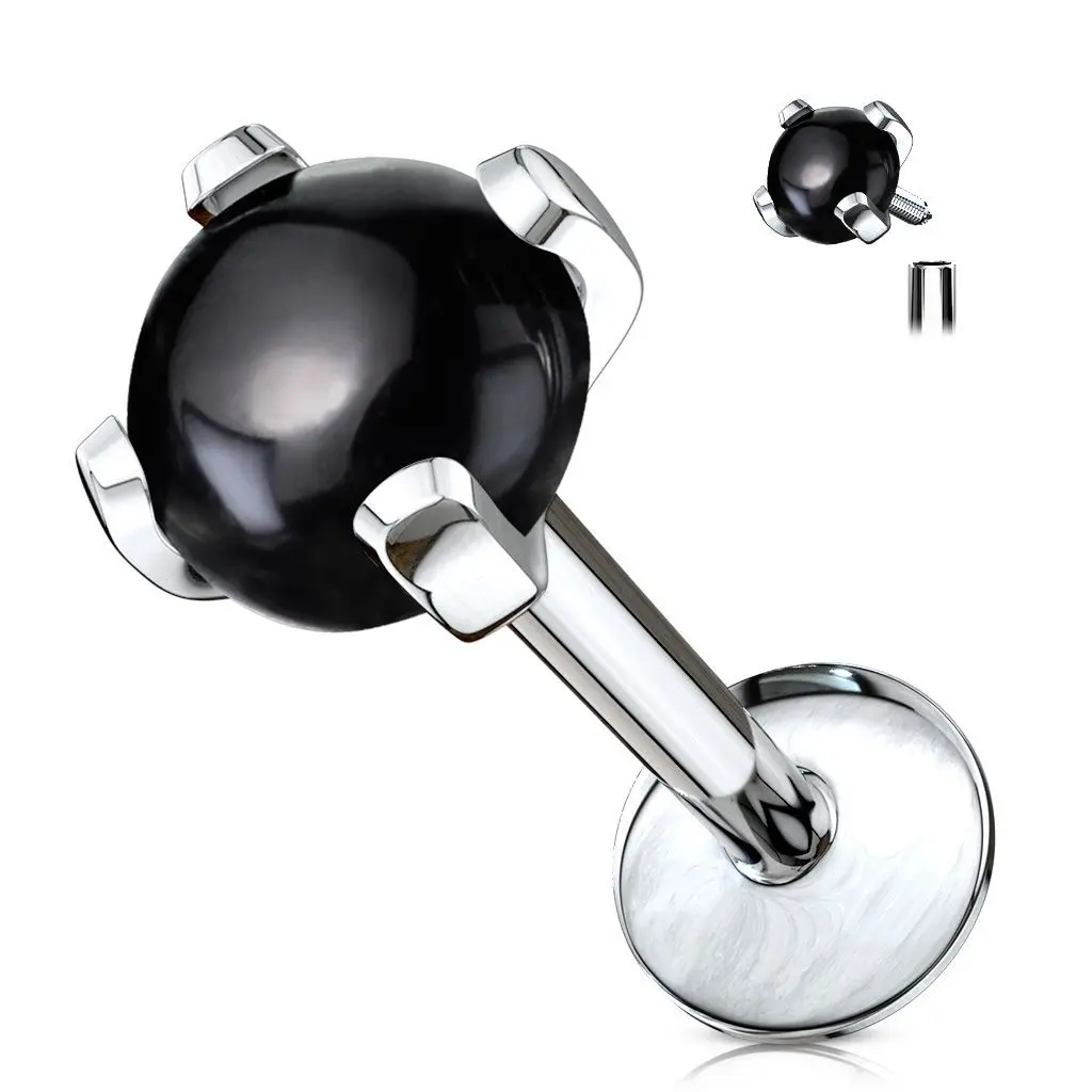 Labreta / piercing do brady, Achát - LB0002-ACH