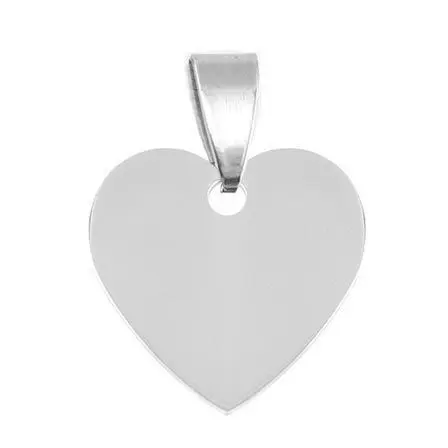 S4U Ocelový přívěsek srdíčko malé 20 x 20 mm - DR1232-S