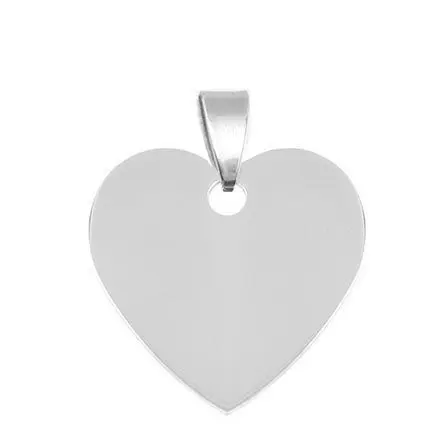 S4U Ocelový přívěsek srdíčko velké 30 x 30 mm - DR1232-L