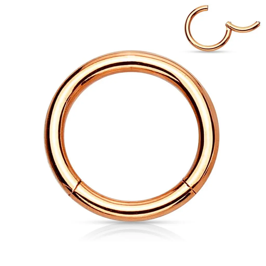 Piercing segment kruh zlacený (1,2 x 6 mm) - K01039RD-1206
